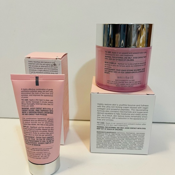 Avon Isa Knox Anew Clinical Lot of 2 Collagen Booster Firming Cream & Polisher - Picture 2 of 12